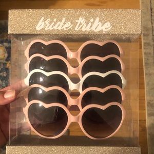Heart shaped sunglasses for your bride tribe!
